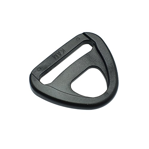 20Pcs Plastic Adjuster With Bar Swivel Clip D-Ring Loop Insert Buckle Backpack Straps (Webbing Size 1-1/4"(32Mm)) #TOP3