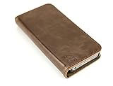 Sewell Direct Monk Magnet Wallet Case for iPhone 5s and iPhone 5 - Brown - Synthetic Leather