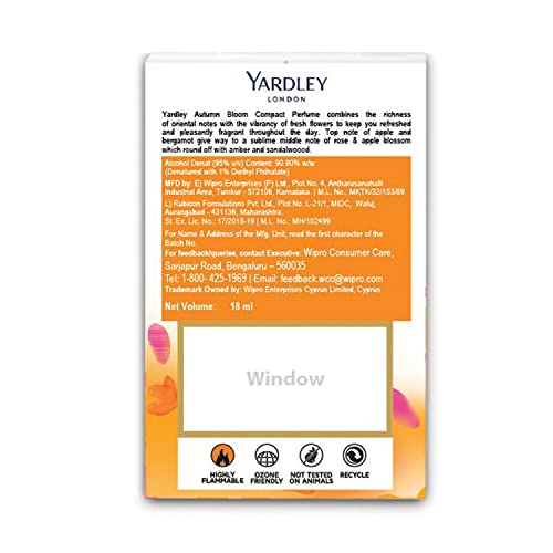 Yardley London Autumn Bloom Compact Perfume Pocket Perfume With A Floral Fragrance| Daily Use Perfume Spray For Women|90% Naturally Derived 18Ml (Pack of 2) - view 3