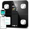 Runstar Smart Scale for Body Weight and Fat Percentage, High Accuracy Digital Bathroom Scale with Large Display for BMI Heart Rate 15 Body Composition Analyzer Sync with Fitness App 400lb