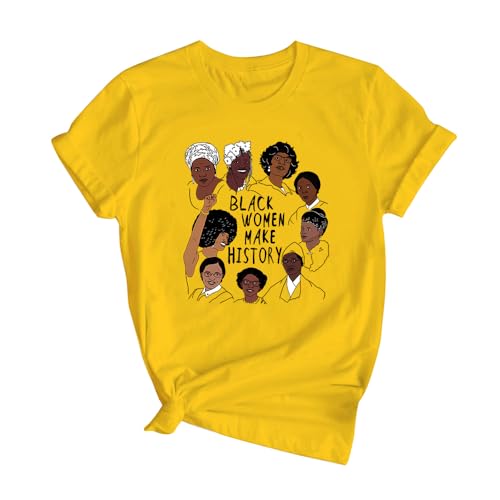 Image of Black History Shirts Black Graphic tees for Men and Women, Magic Fashion Afro American Natural Hair Vintage Melanin T-Shirts