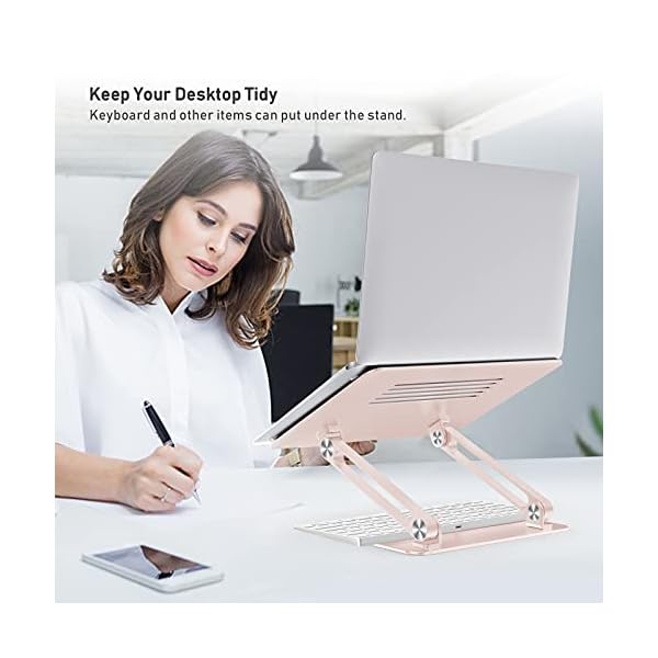 BoYata Laptopständer, Multi-Angle Laptop Ständer mit Heat-Vent, Verstellbarer Notebook Ständer Kompatibel für Laptops… – Bild 8