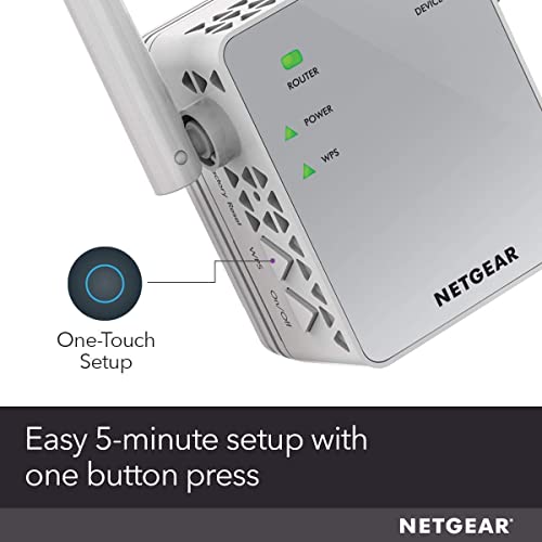 Netgear Extensor de alcance WiFi EX3700 - estenda sua Internet Wi-Fi até 1000 pés quadrados e 15 dis
