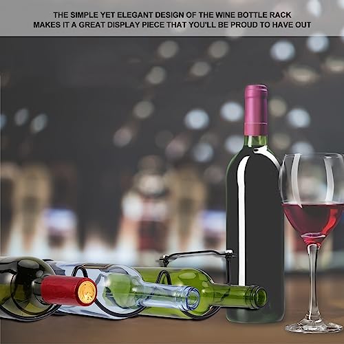 Casier à vin suspendu anti-chute avec support spirale robuste - 4