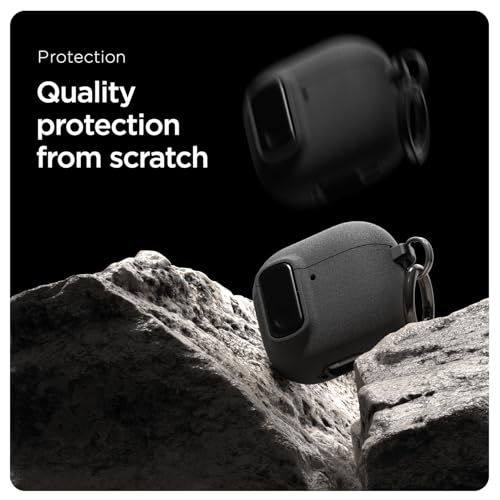 Image of VRS DESIGN Modern Lock Case for Apple Airpods 4th Generation (2024), Rugged Protection with Secure Lock for Airpods 4 Case (Peach & Coral) [US Patent Registered]