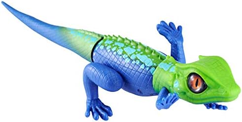 Robo Alive Lurking Lizard Series 2 Blue Green by ZURU Battery-Powered Robotic Interactive Electronic Reptile Toy That Moves (Blue Orange)