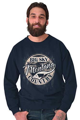 Brisco Brands Montana MT Big Sky Country Souvenir Sweatshirt for Men or Women4