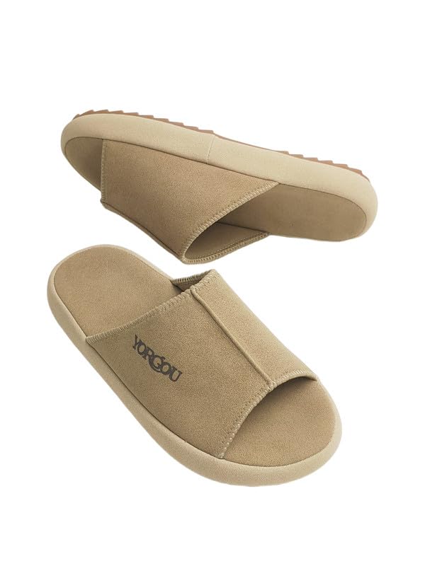 ComfortStep Chamois Leather Open-Toe Slides with Natural Mugwort Foam – Indoor/Outdoor Garden & Walking Sandals for Women & Men – Trendy & Supportive Footwear4