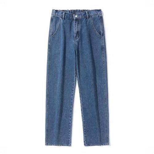 Jeans homme vintage straight leg stretch pantalon été style baggy