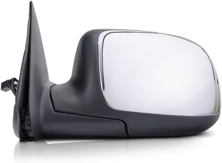For Chevy Silverado 1500 HD 2001 2002 Door Mirror Driver Side | Power | Remote | Non-Heated | RPO-D48 | Chrome | Replacement For 15172247 | GM1320174