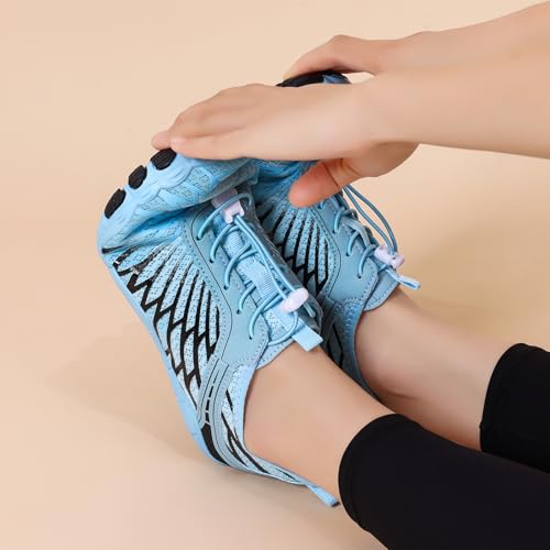 Image of Hiking Barefoot Shoes for Women Men Breathable & Non-Slip Athletic Barefoot Wide Toe Water Shoes Lightweight Perfect for Walking,Running,and Swimming