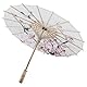 LiebeWH Kleine Handgefertigte Geölte Japanische Regenschirme für Frauen Japanischer Sonnenschirm Papierregenschirm Chinesische Kunst Klassischer Tanzregenschirm Pflaumenblüte