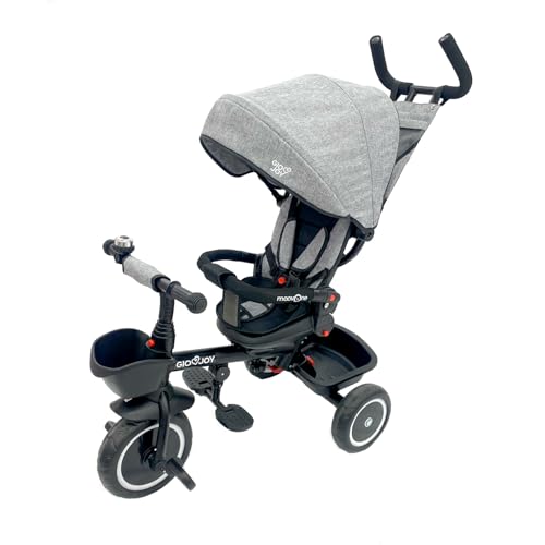Triciclo Evolutivo Moov-1 4-in-1 per Bambini dai 18 mesi (Grigio)