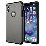 ImpactStrong Compatible with iPhone X Case/iPhone Xs Case, Heavy Duty Dual Layer Protection Cover Heavy Duty Case - Gun Metal