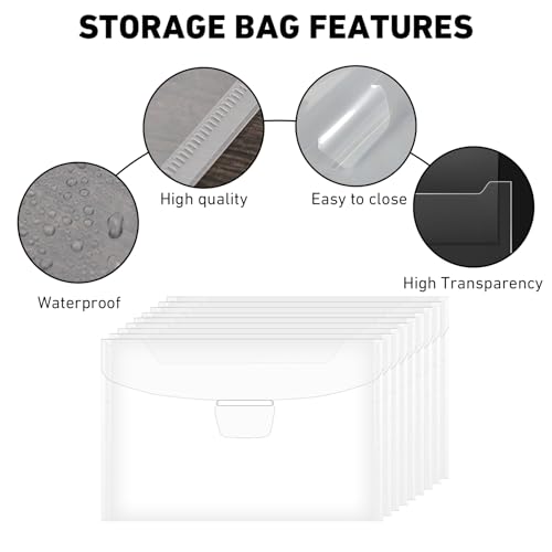 Image of 80 Pcs Magnetic Sheets for Dies Storage Stamp and Die Storage Pockets Die Cut Storage Organizer Box for Card Making, DIY Scrapbooking,Picture,Photos