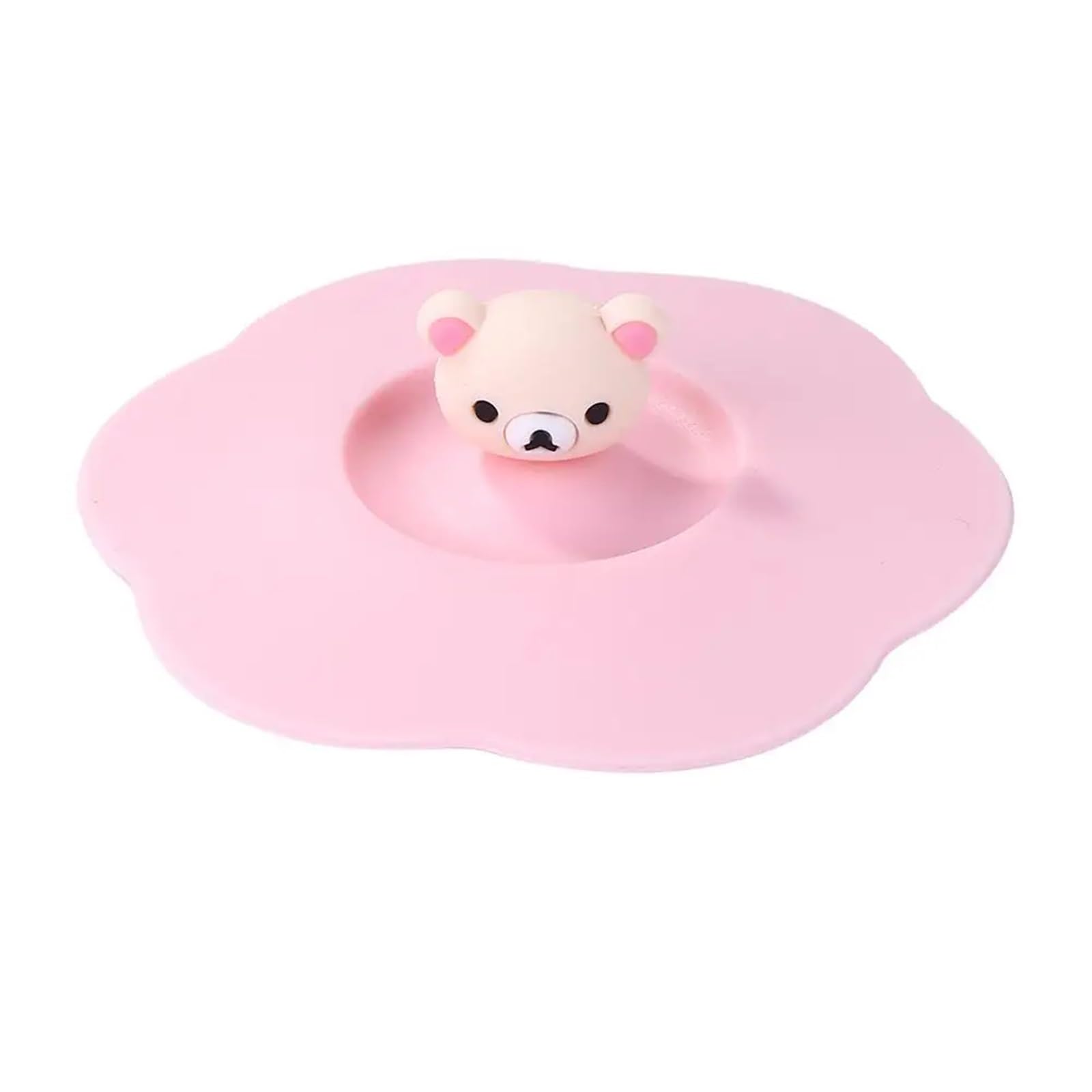 5Pcs Silicon Dust Proof Lids Cup Lid Cartoon Reusable Mug Cover Leakproof Tea Coffee Drinking Outdoor Drinkware Accessories For Mugs(Color3)