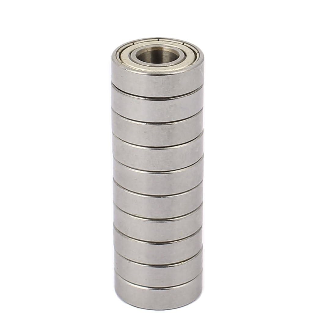 Łożysko kulkowe zwykłe z metalowym ekranem i uszczelnieniem o niskiej prędkości 12 mm x 28 8 10 szt,Zwiększona trwałość