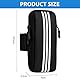 HAGOT Handytasche Laufen Sport, Laufarmband Handyhalterung, Handytasche Joggen, Handytasche Joggen Handy Armband, Für Joggen Fitness, Laufen und Workout, Schwarz