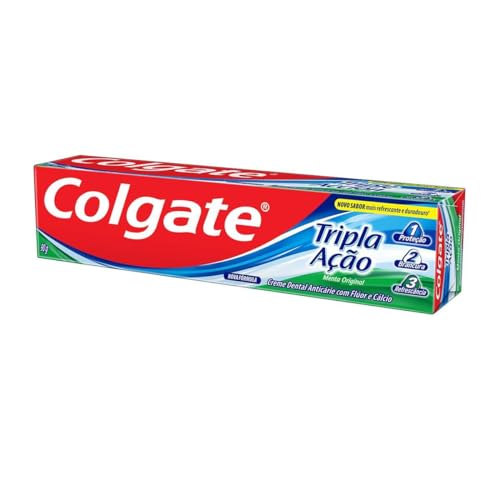 Colgate Creme Dental Tripla Ação Menta 90G Pacote Com 6 Unidades