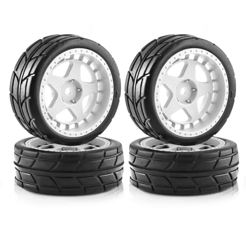 RC�^�C���J�[ For Tamiya For TT01 TT01E For TT02 XV01 XV02 TA06 PTG-2 144001 144010 124007 124017 110 4�� 65mm �S���^�C���z�C�[���^�C�� RC���[�V���O�J�[�p(
