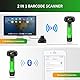 NETUM 2D QR Industrial Bluetooth Barcode Scanner mit Ladestation, Upgraded Wireless 2D/1D Bar Code Reader, 2600mAh Akku, Fallstaubdicht, Freisprecheinrichtung für Windows, Mac, Android, iOS (NT-1950)