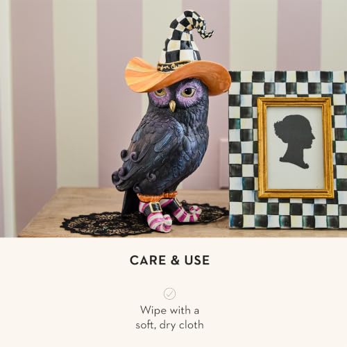 Image of MACKENZIE-CHILDS Resin Witchy Owl Figurine