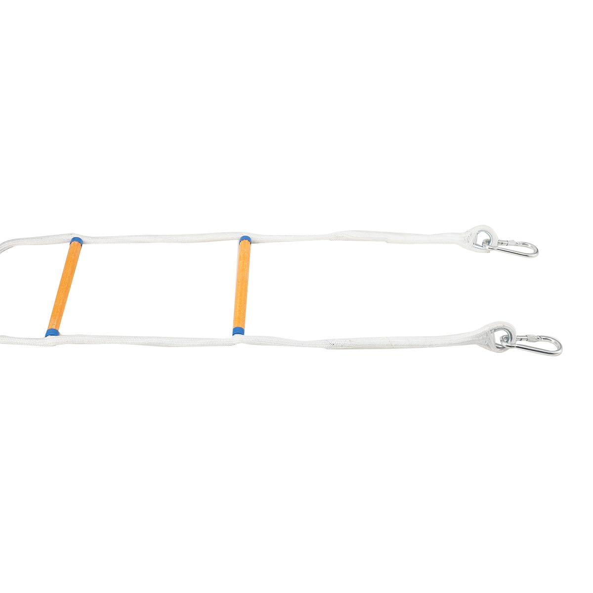 Feuerleiter mit 2 Karabiner, Strickleiter Feuerfeste Rettungsleiter 10M bis 200 kg für Brandbekämpfung Notfallhilfe Rettungsleine Lebensrettung (10M)