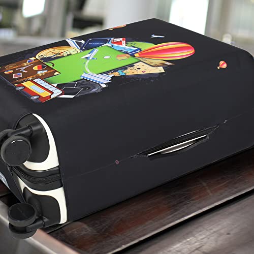 Image of Explore Land Travel Luggage Cover Suitcase Protector Fits 18-32 Inch Luggage, Travel, XL