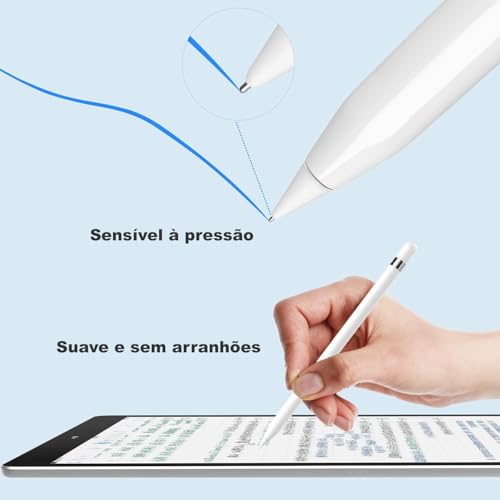 Ponta de substituição Compatível com Apple Pencil metal 1ª e 2ª Geração - Precisa, Durável e Fácil d