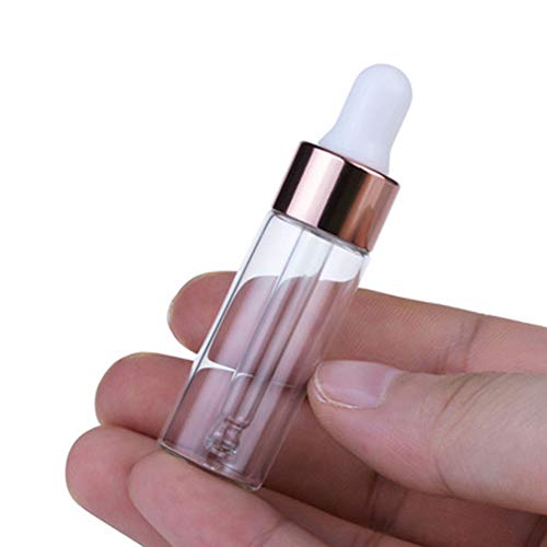 Glass Dropper Bottles,50 Packs Essential Oil Dropper Bottle Clear Glass Vials Sample Dropper Bottle Perfume Cosmetic Liquid Containers With Glass Eye Dropper (3Ml) #TOP3