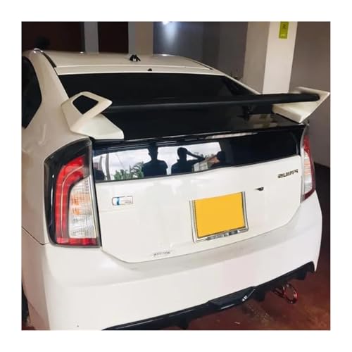 トヨタ プリウス スポイラー 2009-2014 スポイラー ROWENスタイル DIYカラーウィンドウリアスポイラーリアルーフスポイラーウィングに対応(Black white)