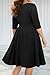 Pinup Fashion Black Plus Size Dresses Women Funeral Fall Church Semi Formal Fit Flare Pockets Wedding Guest Elegant Office Dress
