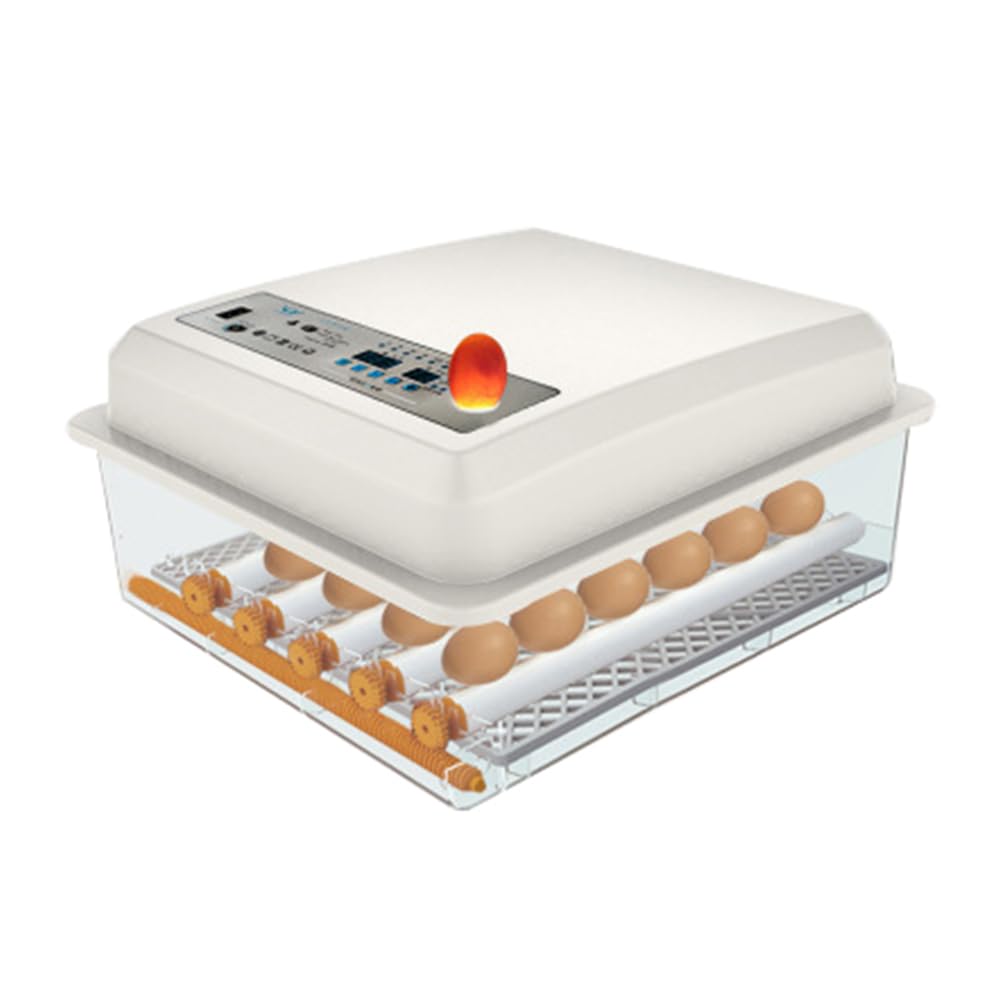 Macchina incubatrice completamente automatica, incubatrice per uova 16/24/56, rotazione automatica e umidificazione, indicatore di umidità, incubatrice professionale per polli, anatre, oche e piccioni