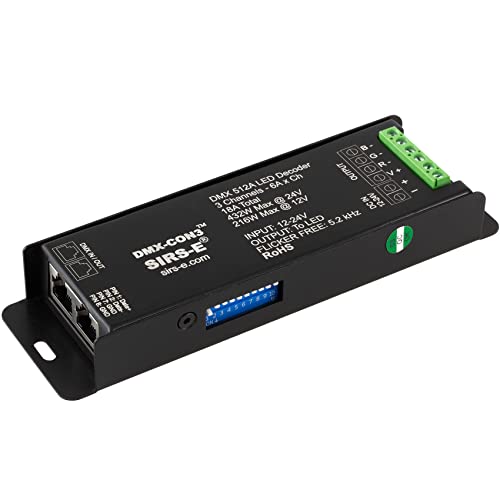 3 Channels DMX-512 Decoder Converter - RGB LED DMX Controller R2 ...