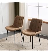 Amazon｜OSLEEP ダイニングチェア 2脚 椅子 スチール脚 ベルベット座面