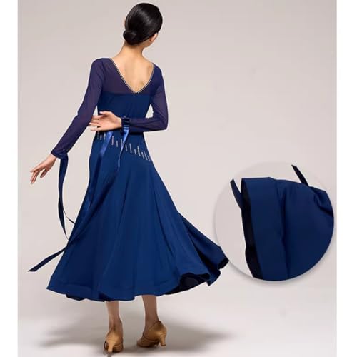 Robe de compétition de valse coupe queue de poisson femmes - 4