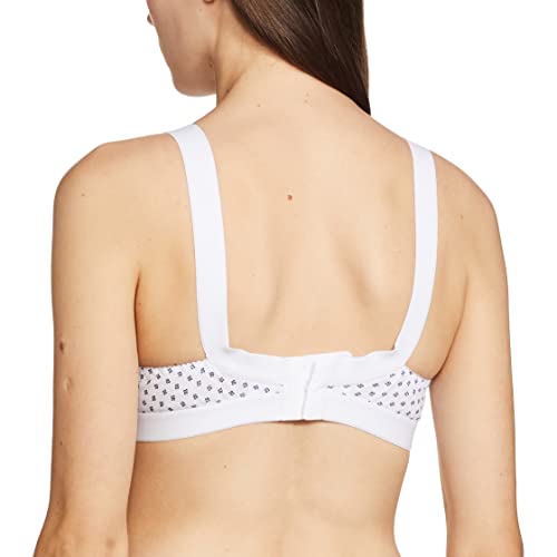 Image of Fashion Comfortz Women's Seamless Non Padded Non Wired Bra Black,White