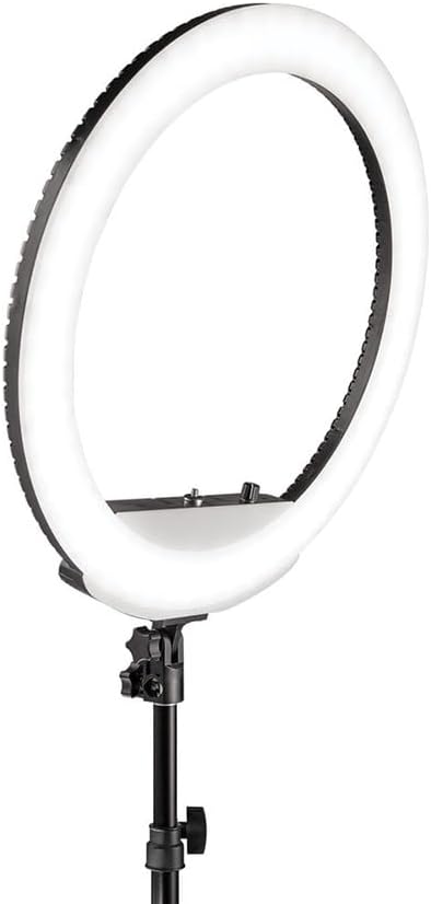 Westcott 18” Bi-Color LED Ring Light Kit with Batteries and Stand Professional Studio Continuous Lighting for Photography, Video Conferencing, Hair & Makeup Salons, Tattoo Studios, YouTube & TikTok