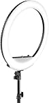 Westcott 18” Bicolore LED Kit de lumière de bague avec piles et Stand Professional Studio éclairage continu pour la photographie, la vidéoconférence, cheveux & Salons de maquillage, studios de tatouage, YouTube & TikTok | Haute précision des couleurs, 0-100 % de dimmer intégré, Inclu