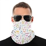 vbndfghjd Microfiber Cover/Neck Gaiter Head Wrap,Cover Shield Seamless Pattern with Music Notes Hand Drawn Tube Balaclava