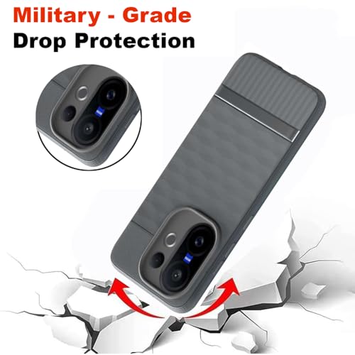 Image of Shockproof Case for Vivo V60 5G / V60e 5G / T4 Pro 5G | Full Camera Protection | TPU Flexible Back Cover for Vivo V60 5G / V60e 5G / T4 Pro 5G (Graphite Grey)