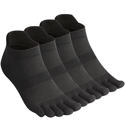 Meaiguo Men's Toe Socks Cotton Five Finger Socks Athletic Toe Socks for Running
