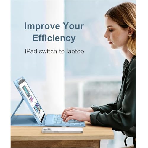 Housse iPad 11e génération A16 2025 avec clavier détachable et protection 11 pouces - 4