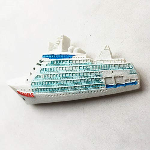 Imán decorativo 3D barco crucero Bahamas miniatura 3