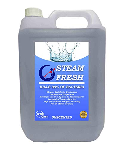 Trade Chemicals STEAM CLEANING DETERGENT SOLUTION - CLEANER FLUID FOR ALL MACHINES - 500ml to 1L (5L, Fragrance Free)