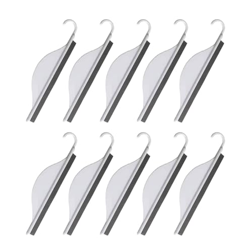 10 rascadores de vidrio de artefacto, herramienta de limpieza de ventanas, limpiaparabrisas de agua para el hogar, herramienta de limpieza de puertas de ducha sin manchas