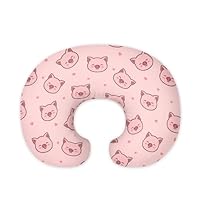 Federa per cuscino per neonato, per allattamento al seno, per la cura del bambino (marrone, taglia unica