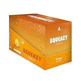 PEAK Squeazy Syrup - Display - 10 x 65ml - Geschmack Orange I für bis zu 8 l Fertiggetränk I zuckerfreier Sirup mit echtem Fruchtextrakt I vegan I zero Kalorien