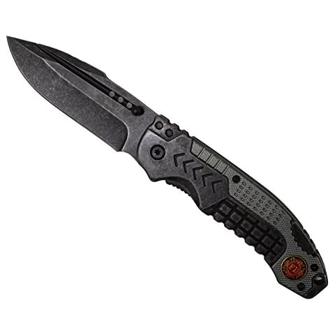 G8DS® Einhandmesser Fire Departement Stone Washed Cover