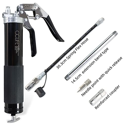 CCLIFE Einhand Fettpresse 6000 PSI mit Pistolengriff